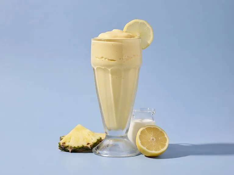 Cremiger Ananas-Slush im Glas, Kategorie Cremig