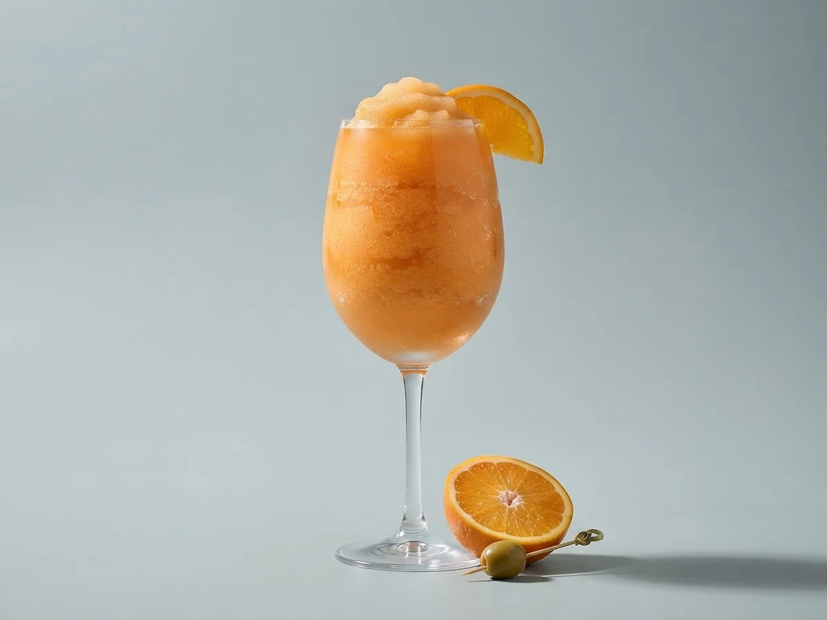 Frozen Aperitivo Orange Spritz im Glas, Kategorie Mit Alkohol