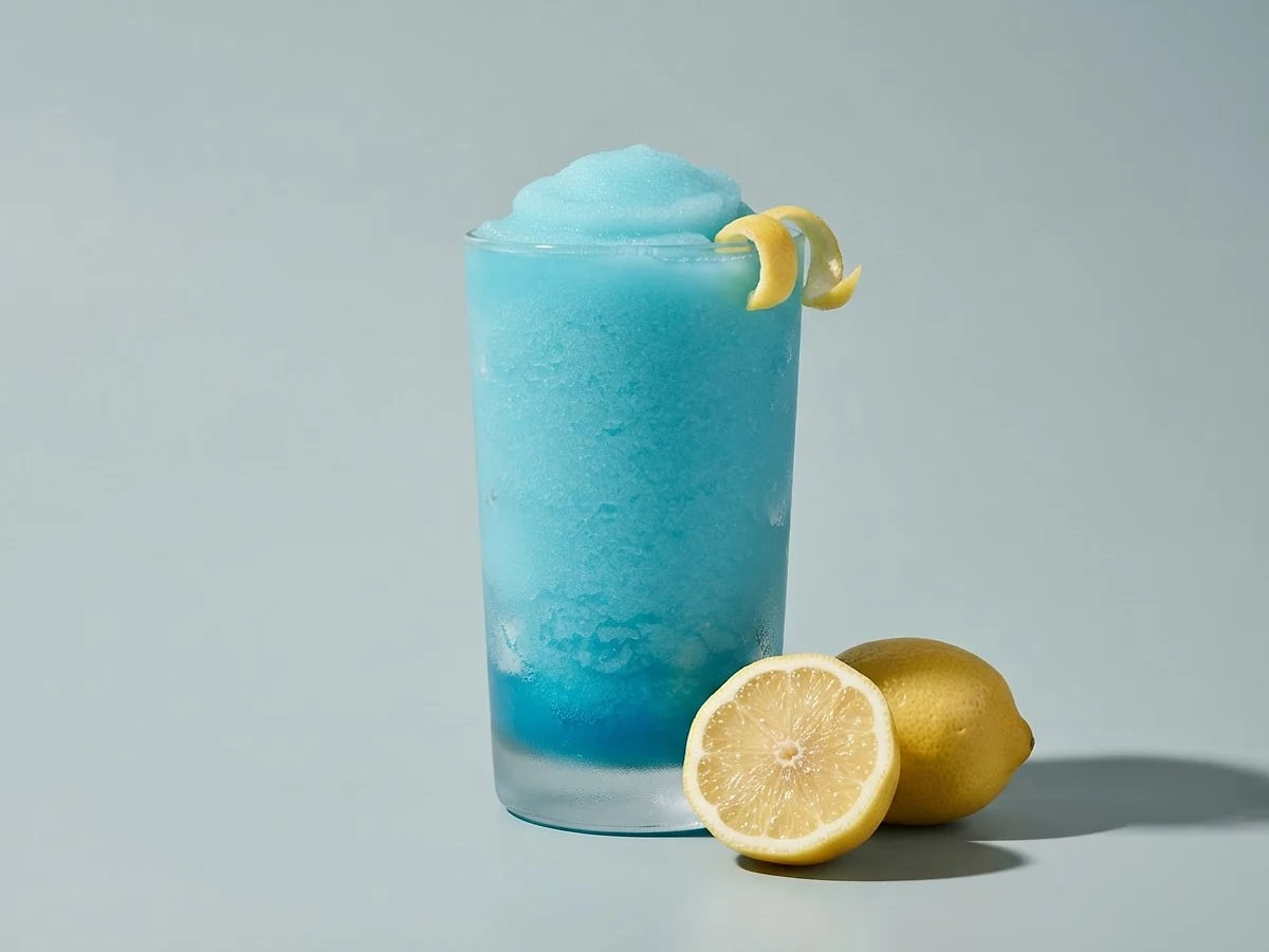 Blue Lagoon Slush im Glas, Kategorie Mit Alkohol