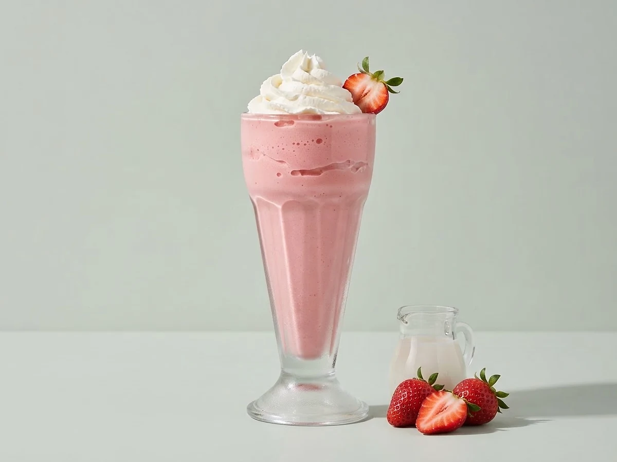 Erdbeer-Milchshake im Glas, Kategorie Cremig