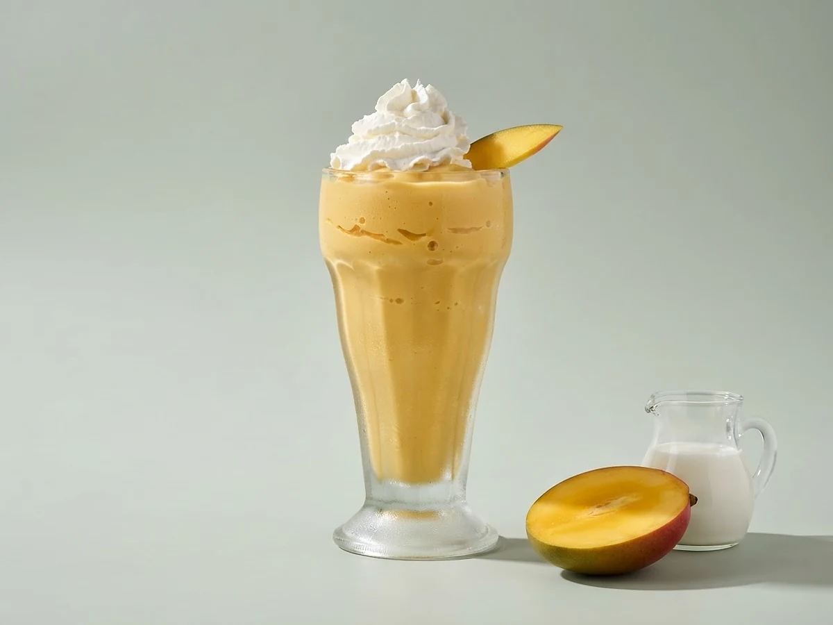 Mango-Milchshake im Glas, Kategorie Cremig