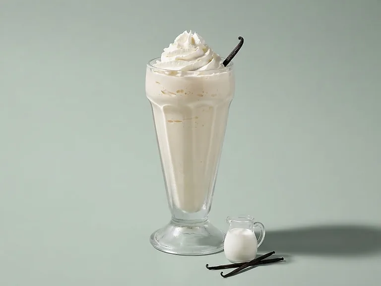 Vanille-Milchshake im Glas, Kategorie Cremig