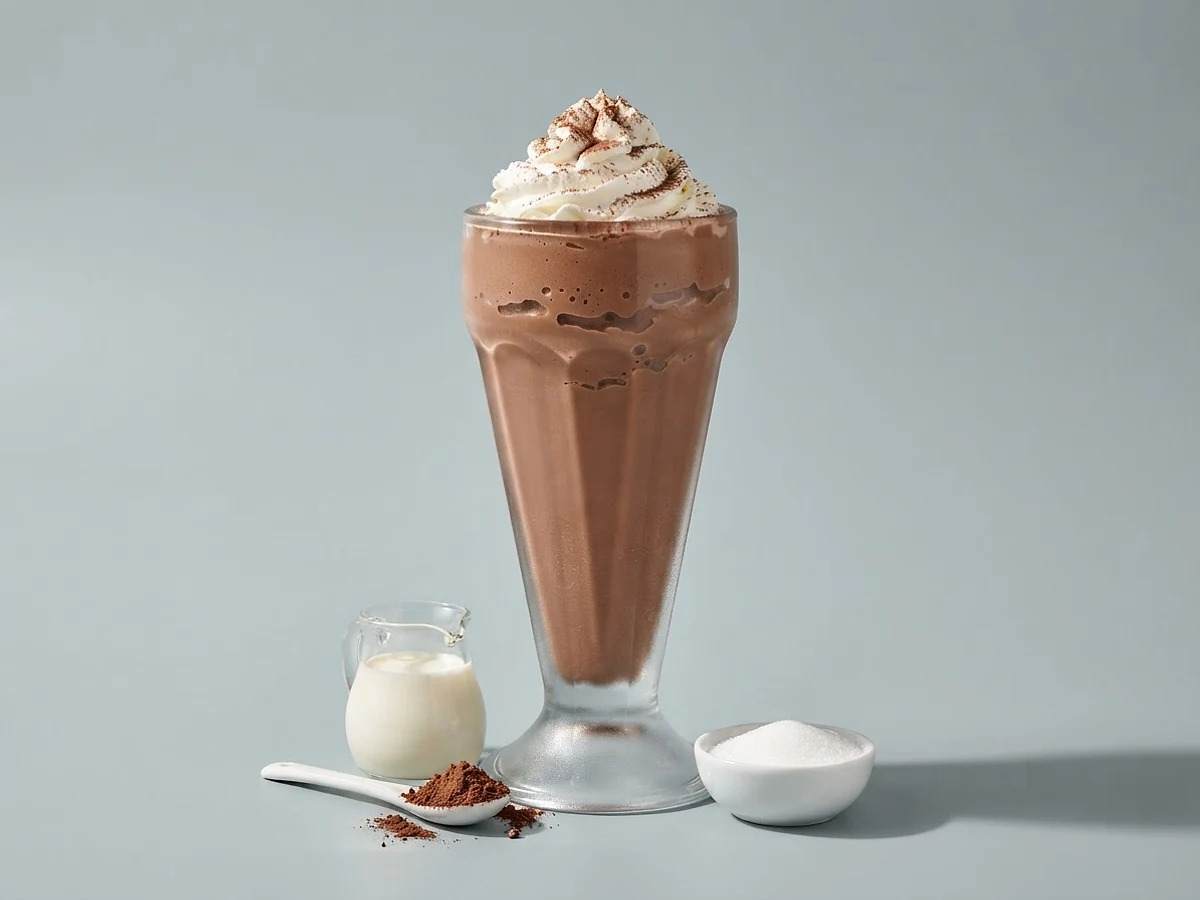 Zuckerfreier Schoko-Milchshake im Glas, Kategorie Zuckerfrei