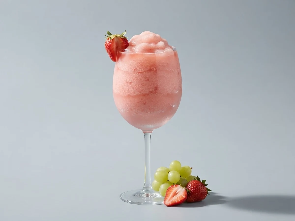 Alkoholfreier Frosé im Glas, Kategorie Mocktail