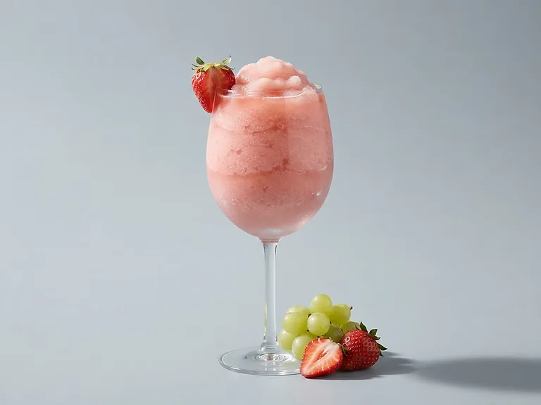 Alkoholfreier Frosé im Glas, Kategorie Mocktail